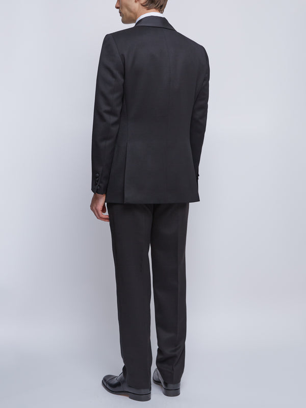 Favourbrook Black Hampton Wool Shawl Lapel Dinner Jacket