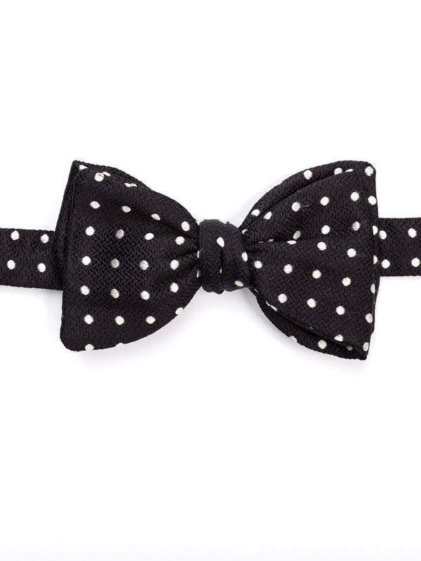 favourbrook Black Pickwick Silk Large Party Bow Tie
