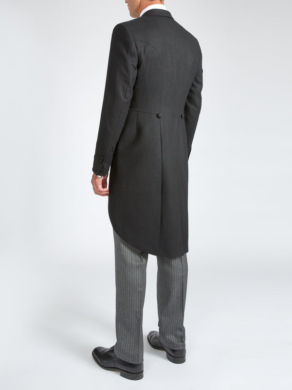 Favourbrook Black Seaton Cashmere Wool Morning Coat