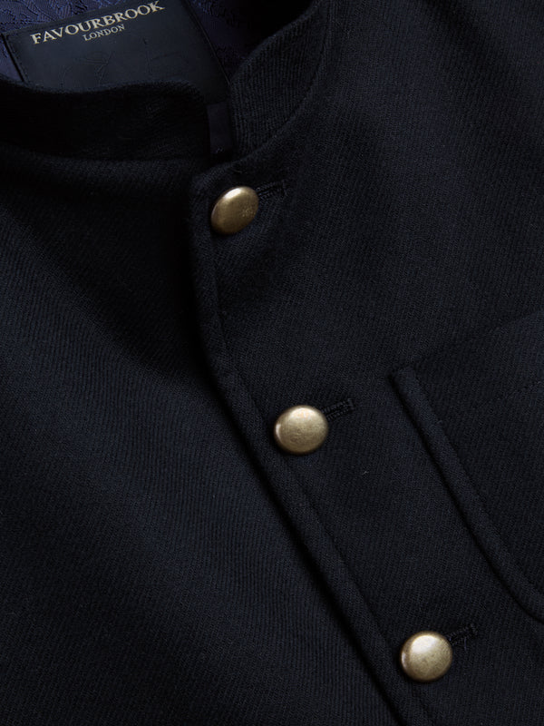 Favourbrook Black Seaton Cashmere Wool Wiltshire Gilet