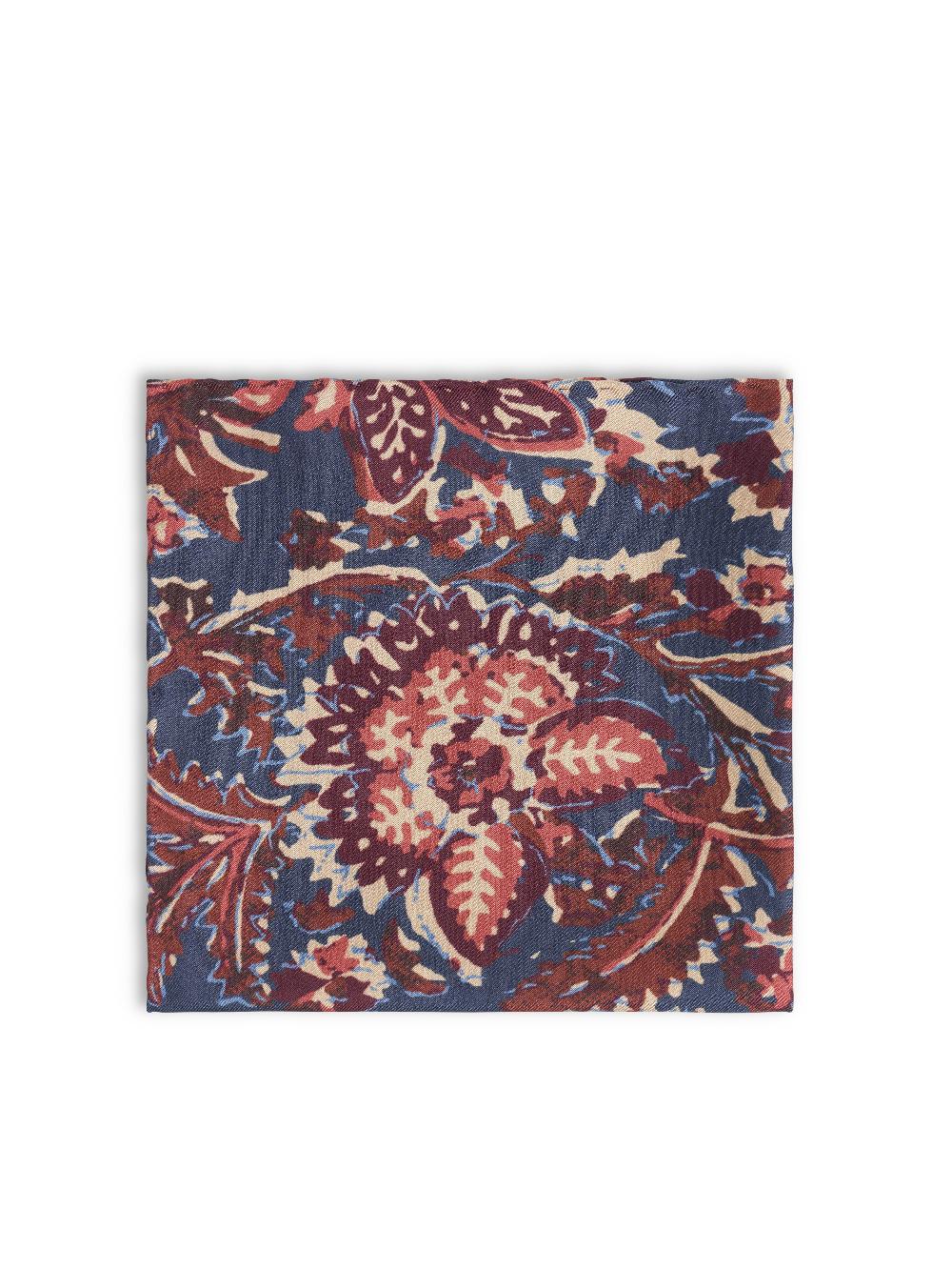 Favourbrook Blue / Purple Charleston Silk Pocket Square