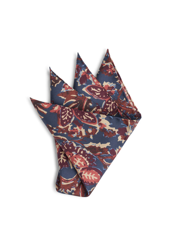 favourbrook Blue / Purple Charleston Silk Pocket Square
