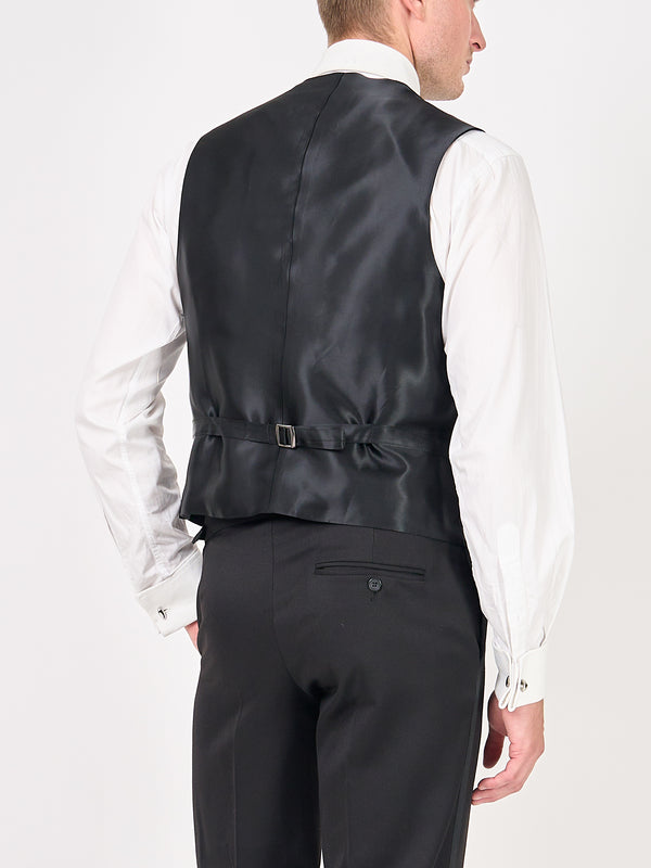 Favourbrook Burgundy Heathcote Paisley Single Breasted Waistcoat