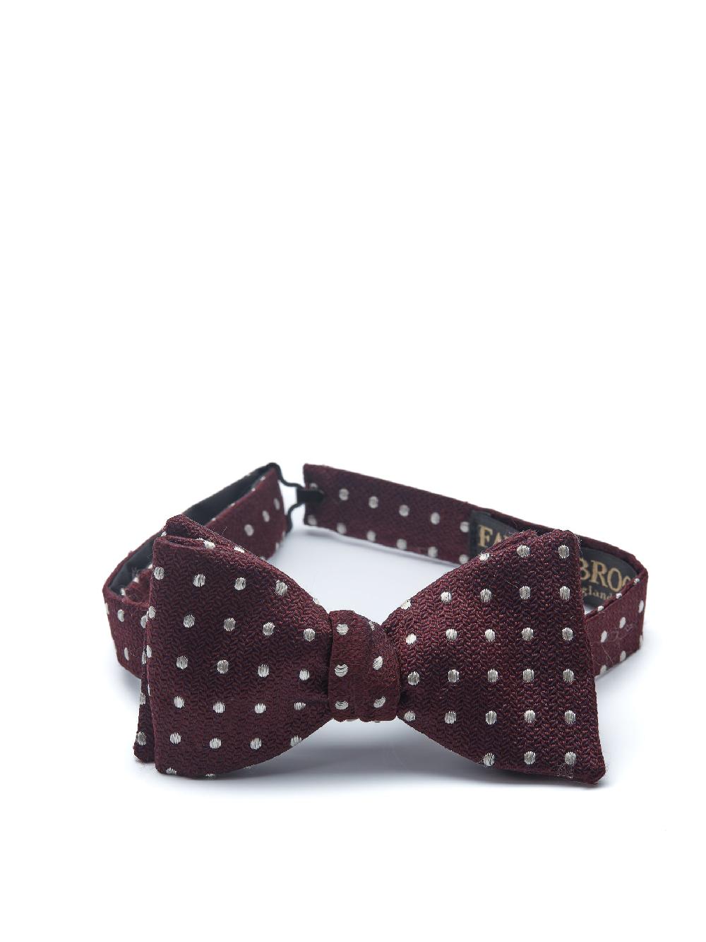 Favourbrook Burgundy Pickwick Silk Pleated Cummerbund & Bow Tie Set