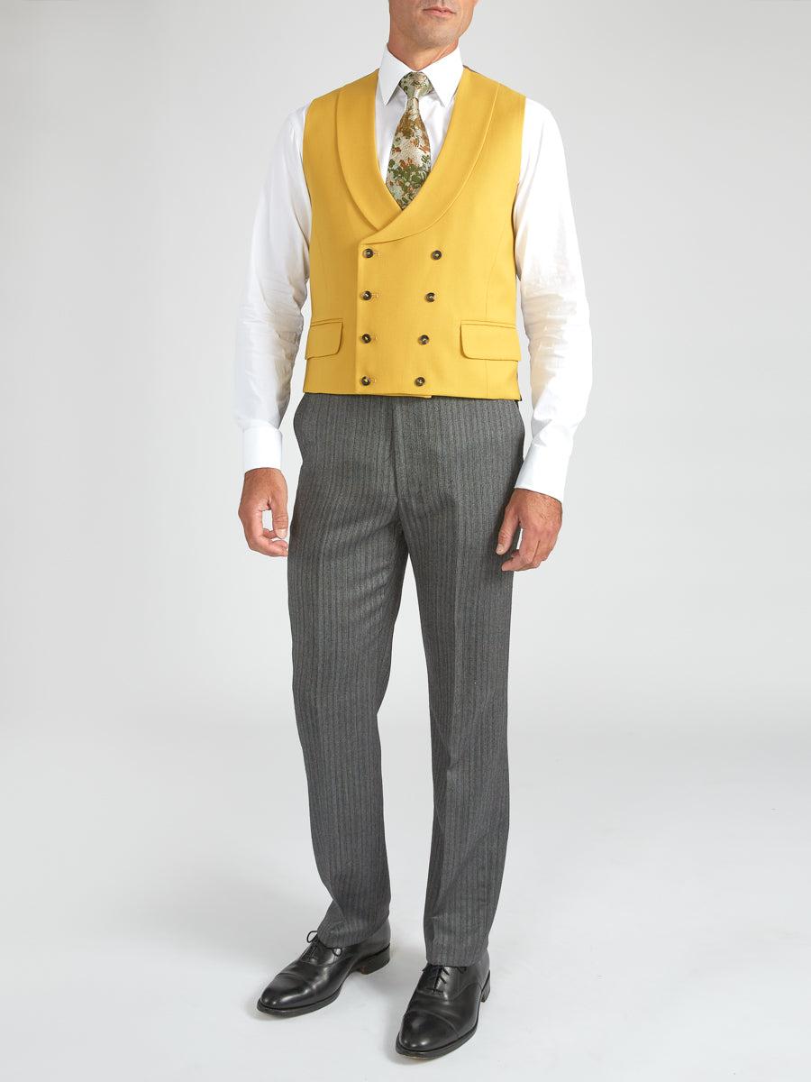 Favourbrook Butterscotch Wool Double Breasted Waistcoat