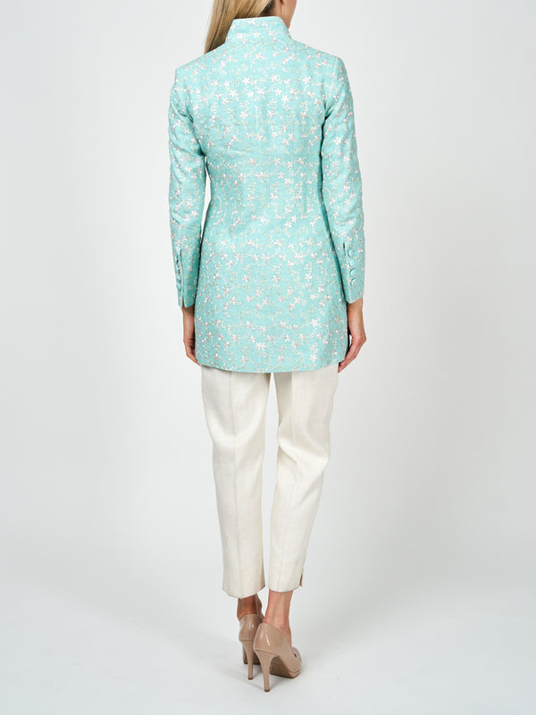 Favourbrook Camden Jacket Aqua Lagoon Finborough Linen