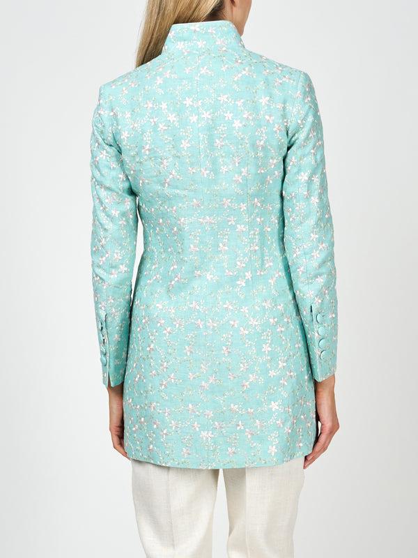 Favourbrook Camden Jacket Aqua Lagoon Finborough Linen