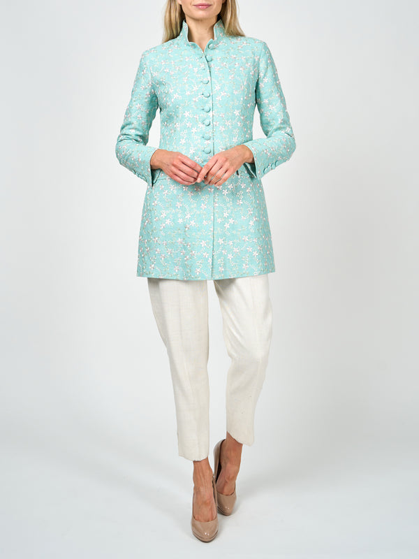 favourbrook Camden Jacket Aqua Lagoon Finborough Linen