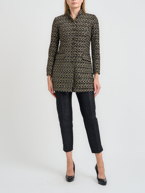 favourbrook Camden Jacket Black Pitzhanger Silk Velvet