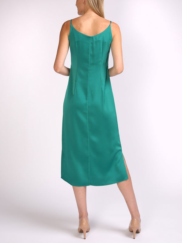 Favourbrook Camisole Dress Emerald Saona Crepe Satin