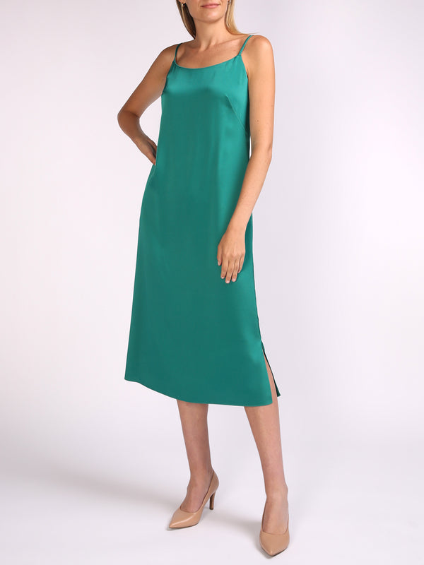 favourbrook Camisole Dress Emerald Saona Crepe Satin