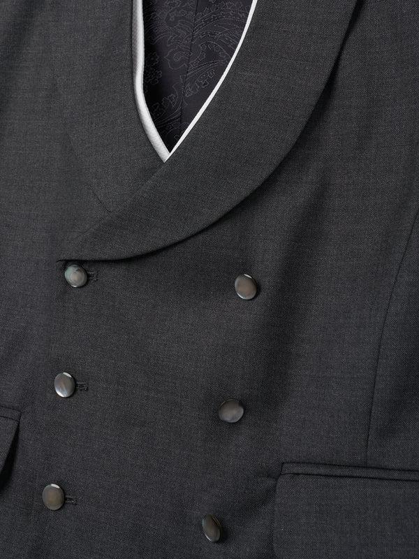 Favourbrook Charcoal Furlong Double Breasted Waistcoat