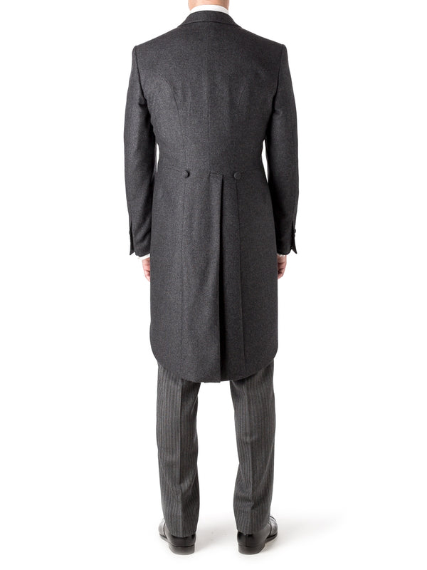 Favourbrook Charcoal Shaftesbury Cashmere Wool Morning Coat