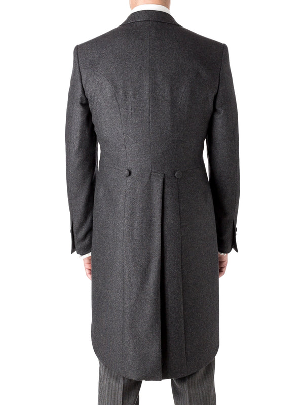Favourbrook Charcoal Shaftesbury Cashmere Wool Morning Coat
