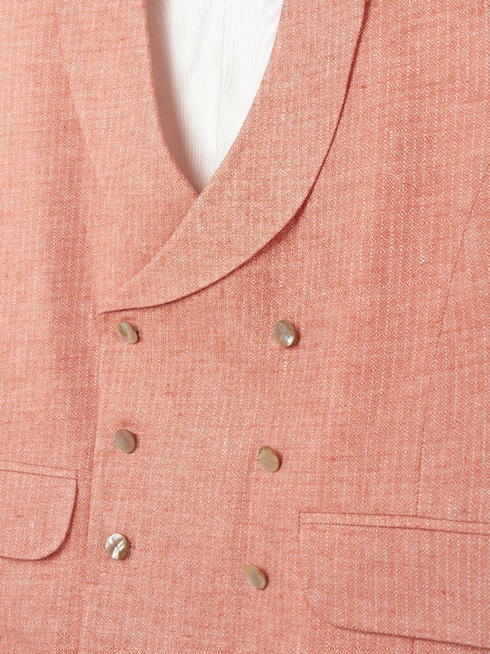 Favourbrook Coral Wolferton Double Breasted Waistcoat