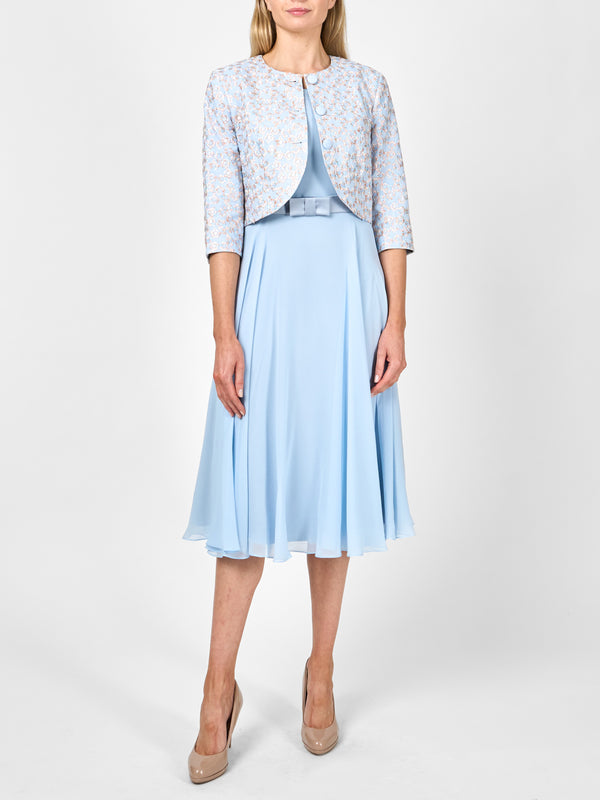 favourbrook Davina Jacket Pale Blue Cosgrove Crease Resist Linen