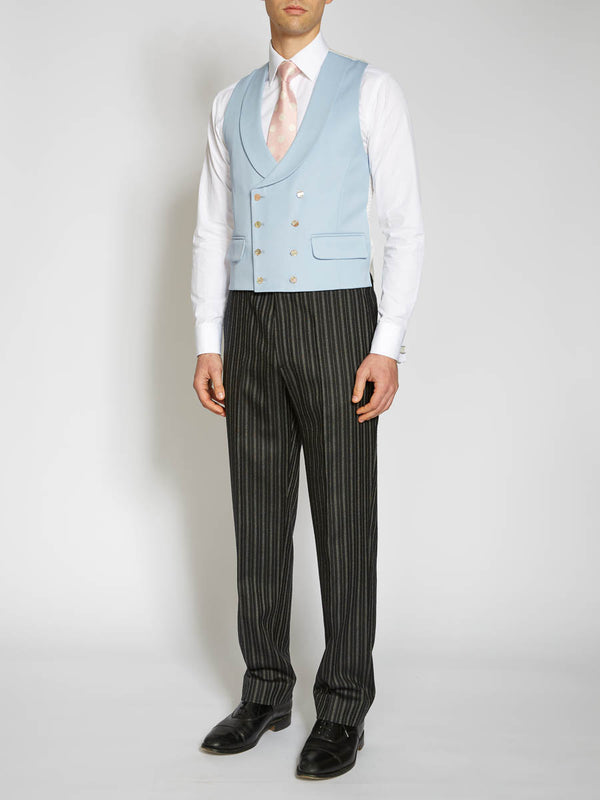 Favourbrook Dukes Pale Blue Double Breasted Waistcoat
