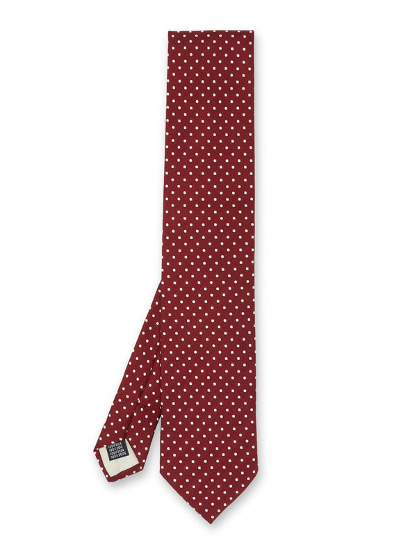 favourbrook Albany Burgundy Silk Tie