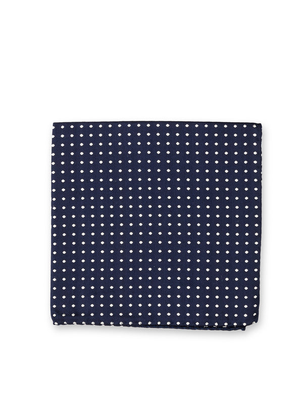 favourbrook Albany Midnight Silk Pocket Square