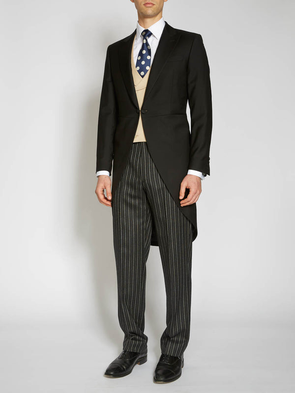 Favourbrook Black Chesham Wool Morning Coat