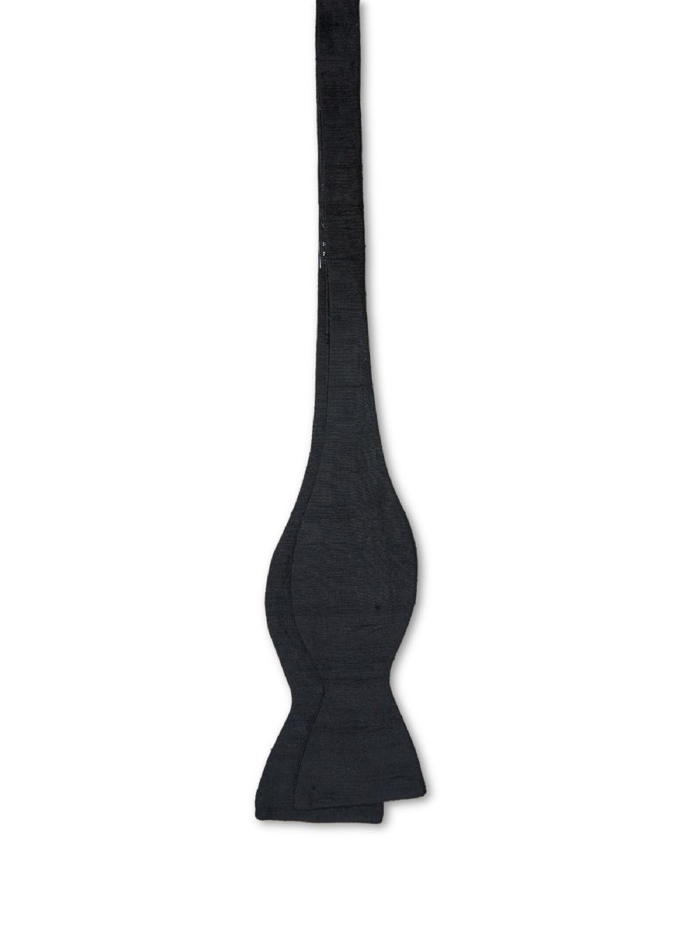 Favourbrook Black Douppion Bow Tie