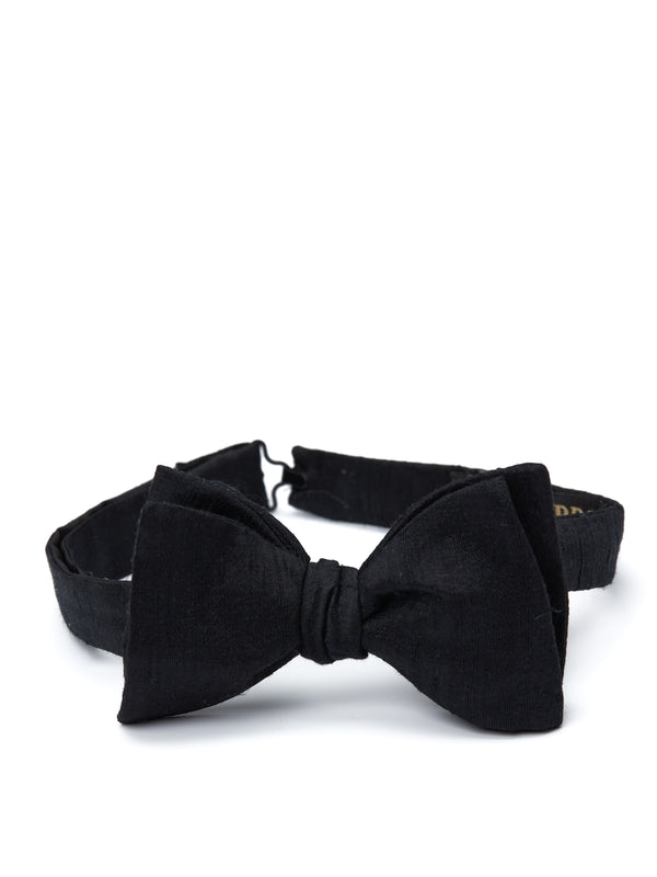 favourbrook Black Douppion Bow Tie
