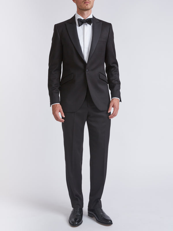favourbrook Black Hampton Wool Dinner Jacket