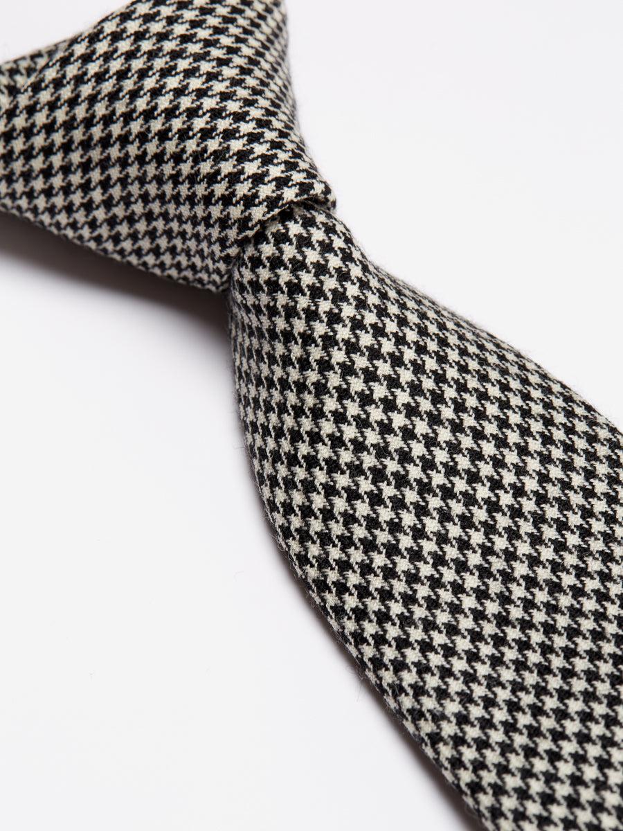 Favourbrook Black Houndstooth Tie