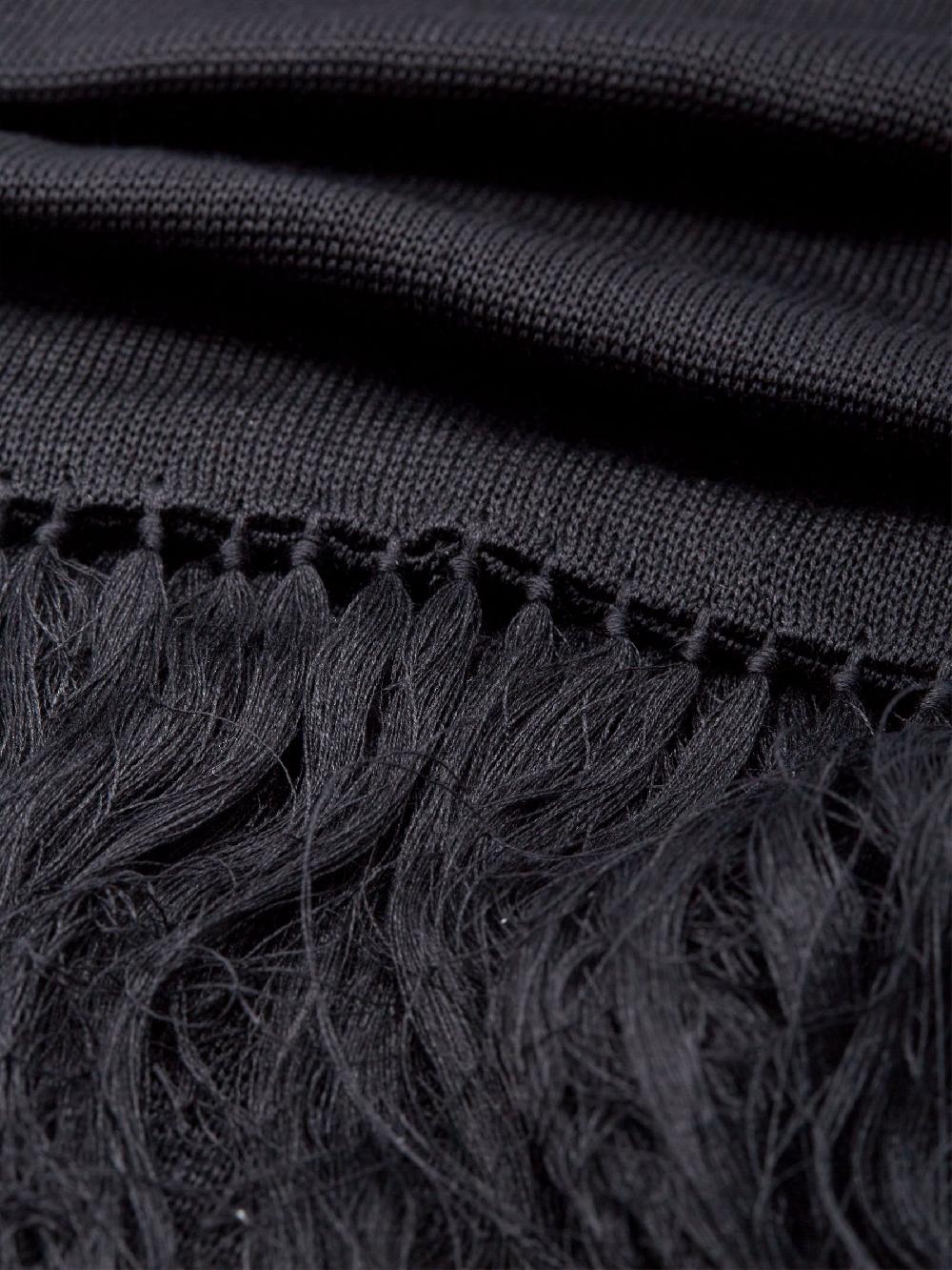 Favourbrook Black Mesh Silk Scarf