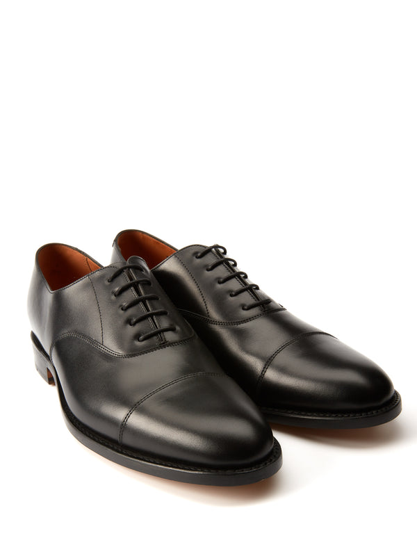 favourbrook Black Oxford Leather Shoes