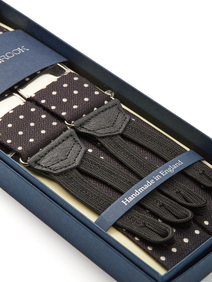 Favourbrook Black Pickwick Silk Braces