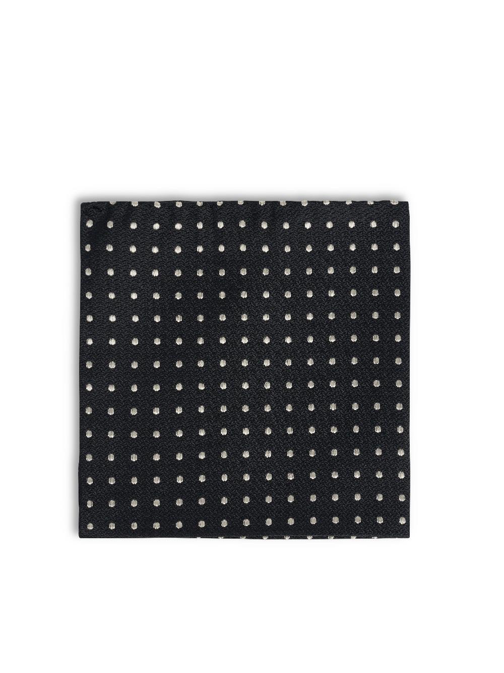 Favourbrook Black Pickwick Silk Pocket Square