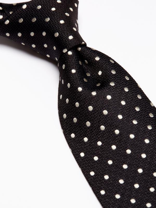 Favourbrook Black Pickwick Silk Tie