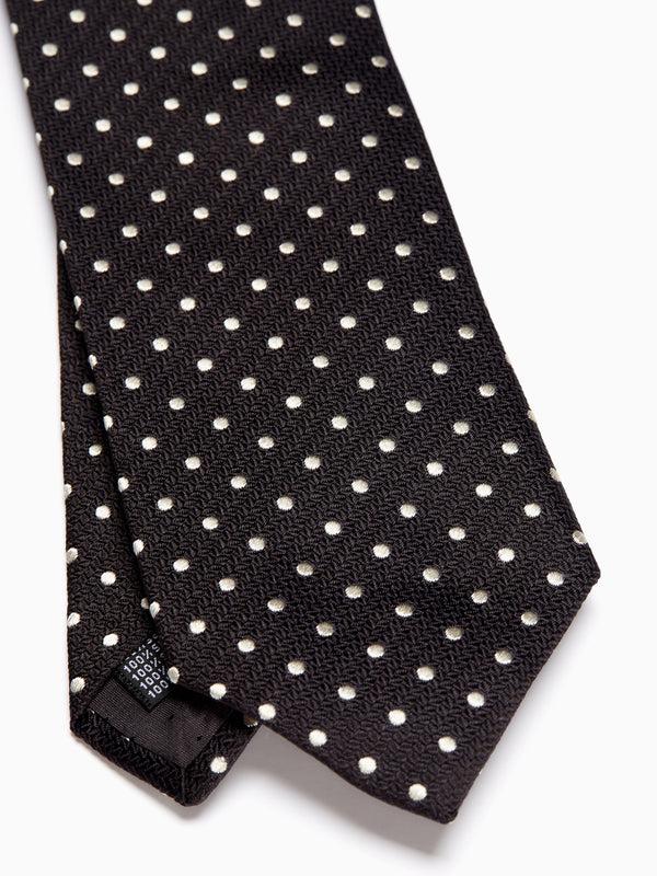 Favourbrook Black Pickwick Silk Tie