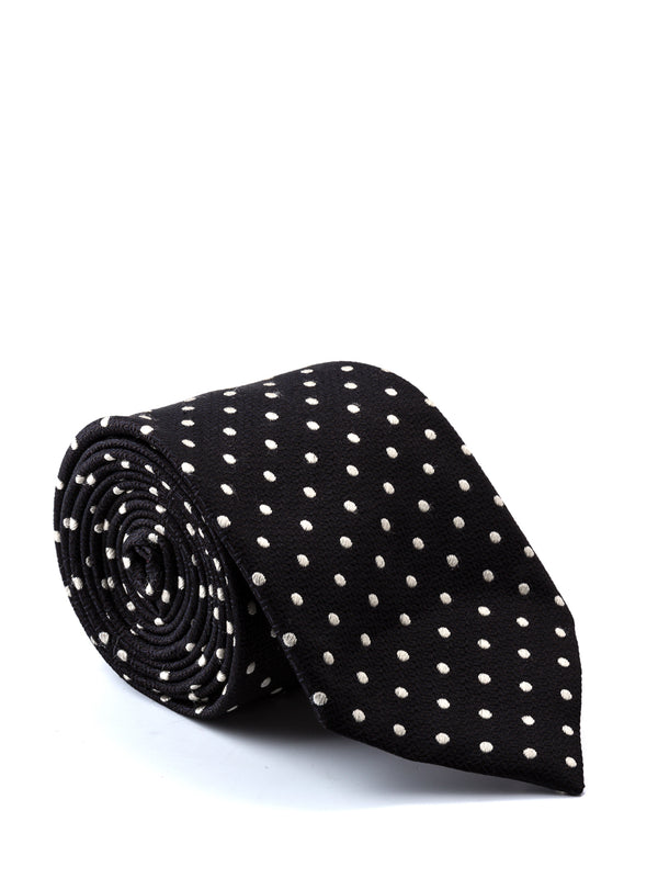 Favourbrook Black Pickwick Silk Tie