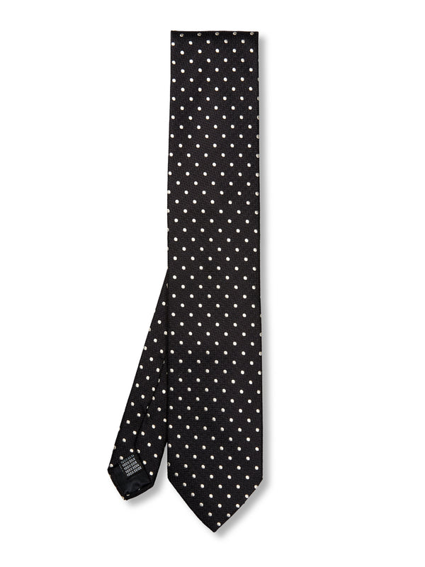 favourbrook Black Pickwick Silk Tie