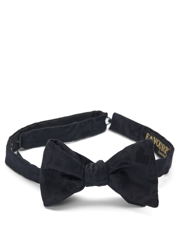 favourbrook Black Trilogy Silk Bow Tie