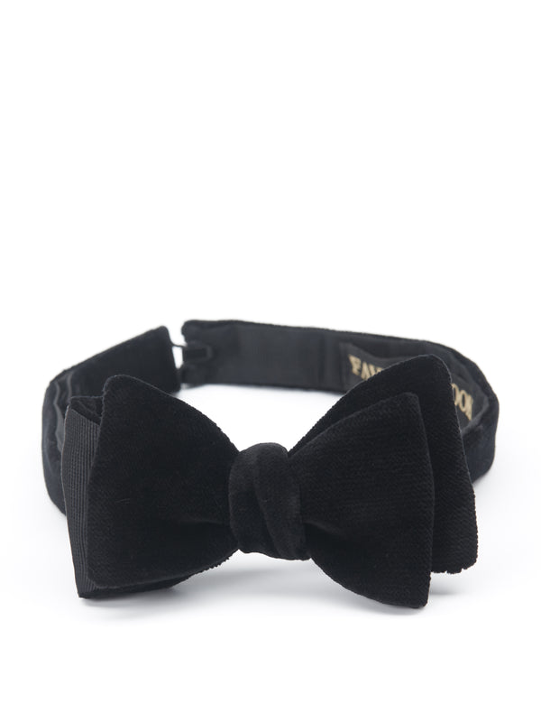 favourbrook Black Velvet Bow Tie