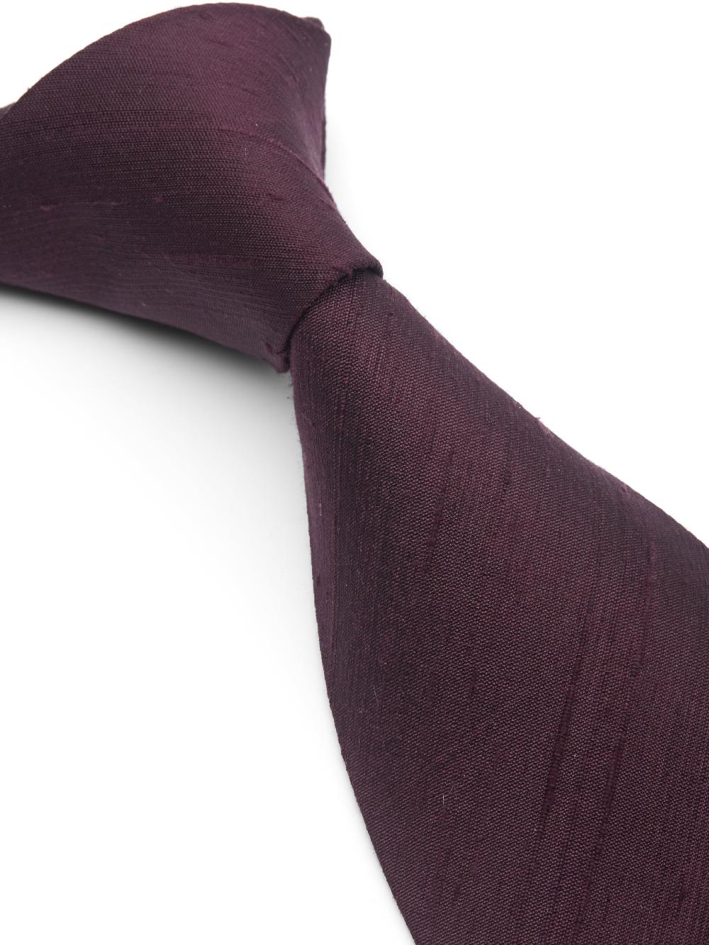 Favourbrook Blackcurrant Douppion Silk Tie