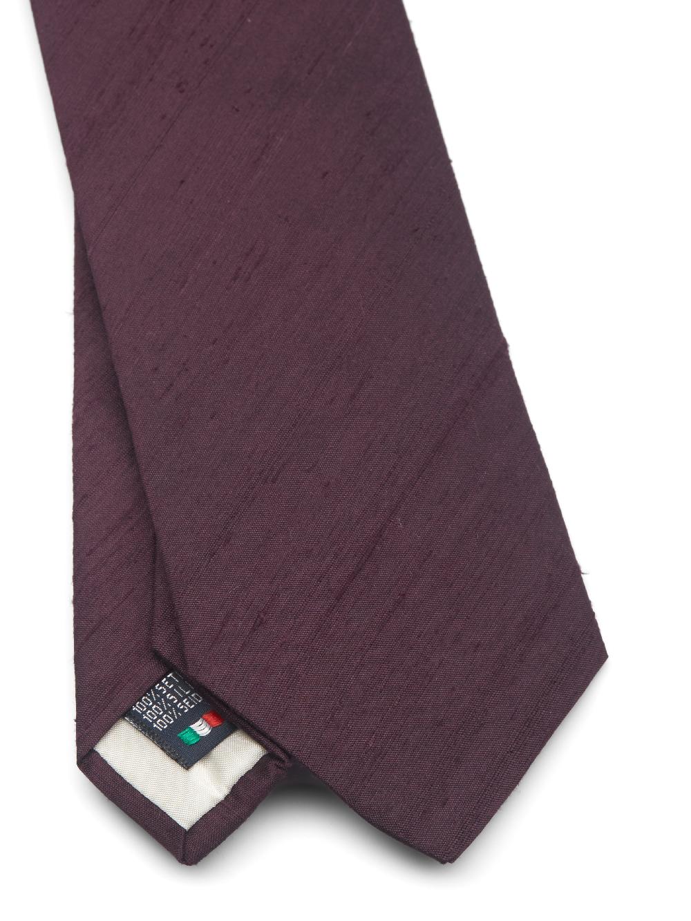 Favourbrook Blackcurrant Douppion Silk Tie
