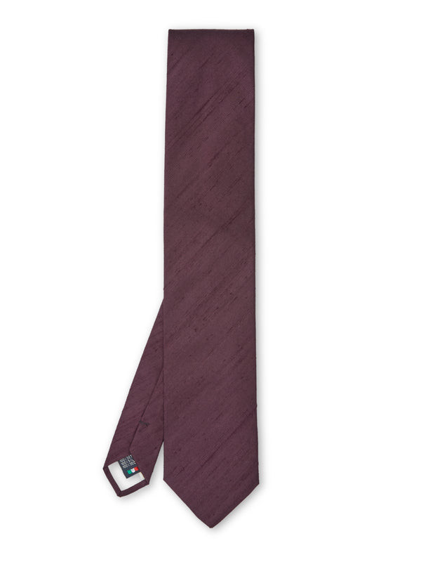 favourbrook Blackcurrant Douppion Silk Tie