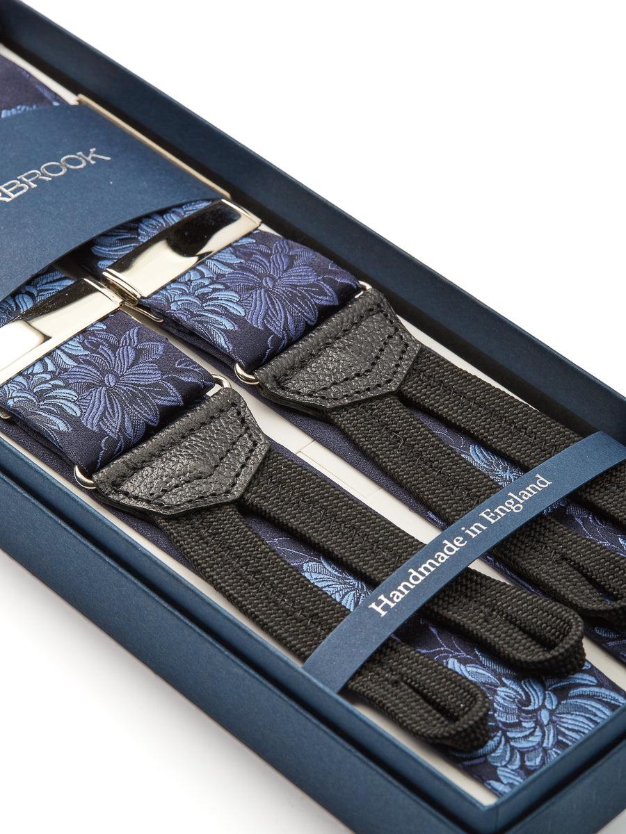 Favourbrook Blue Bourgainville Silk Braces
