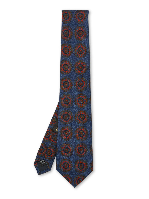favourbrook Blue Chaldon Wool Tie