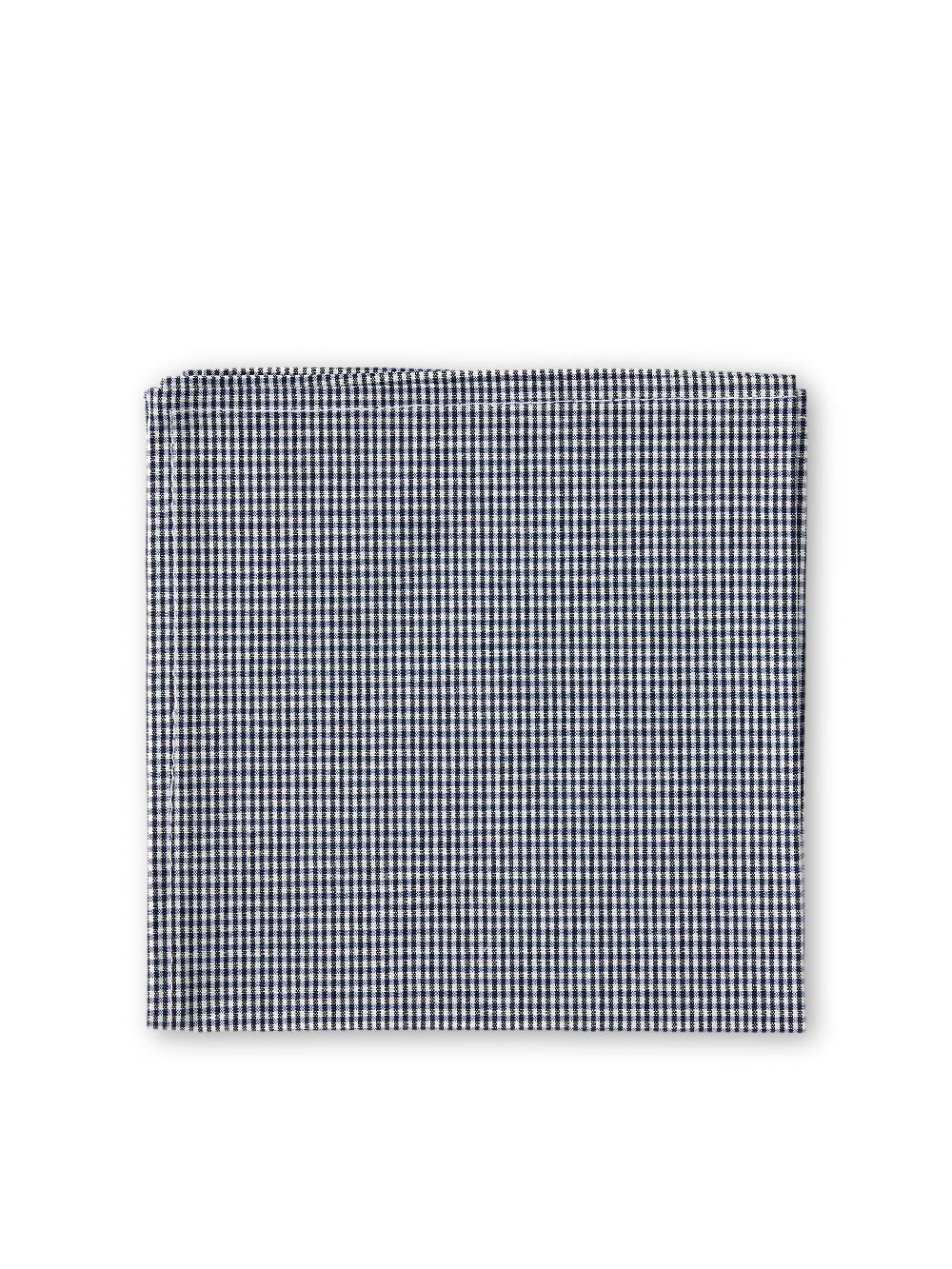 Favourbrook Blue Pattern Cotton/Silk Pocket Square