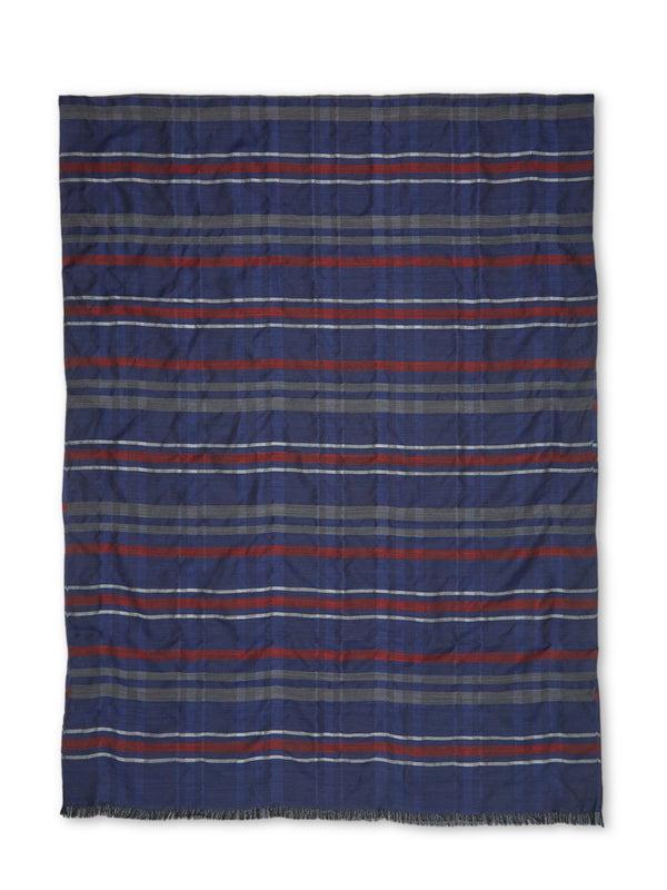 favourbrook Blue Slade Silk/wool Scarf