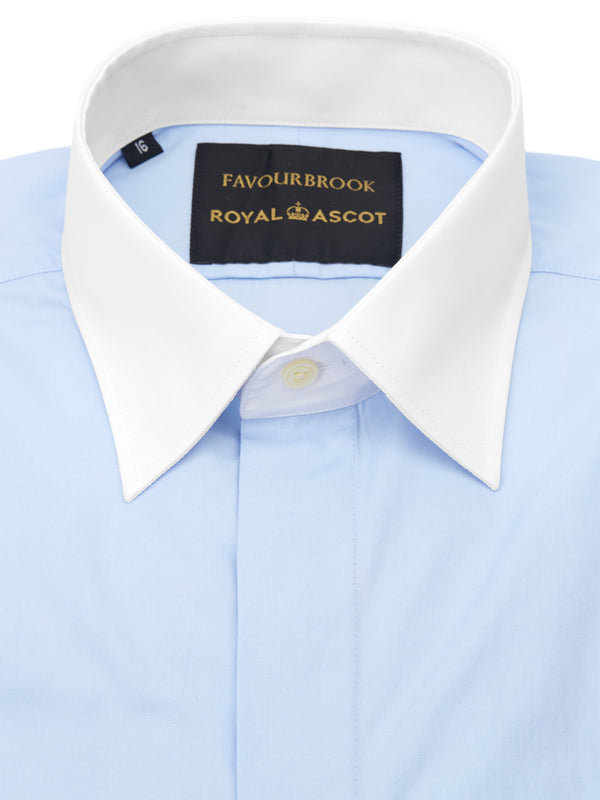 Favourbrook Blue/White Steed Cotton Gatsby Shirt