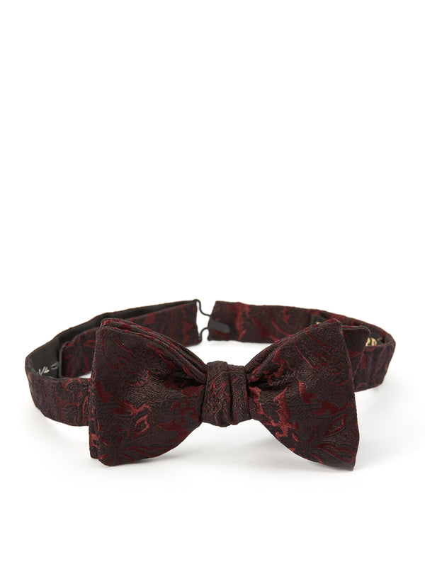 favourbrook Burgundy Albert Silk Bow Tie