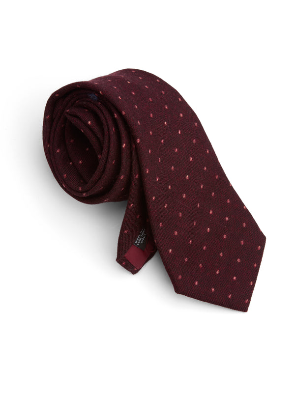 Favourbrook Burgundy Beddingham Wool Tie
