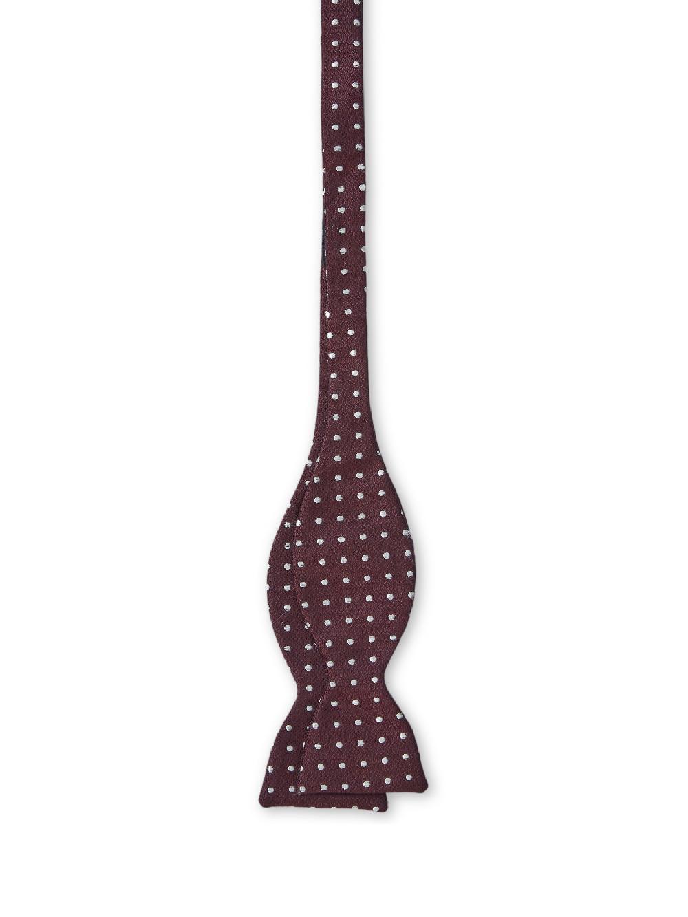 Favourbrook Burgundy Pickwick Silk Bow Tie