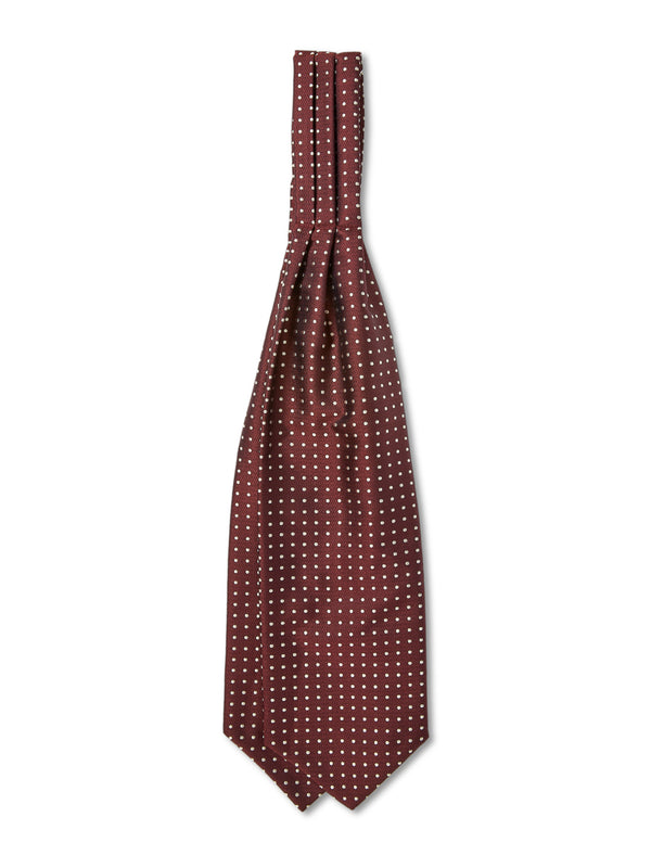 favourbrook Burgundy Pickwick Silk Cravat